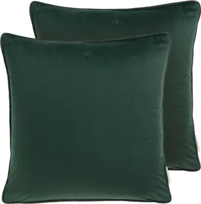 Produktbild von TOM TAILOR Zierkissenhülle VELVET SIGNATURE Grün 45 x 45 cm