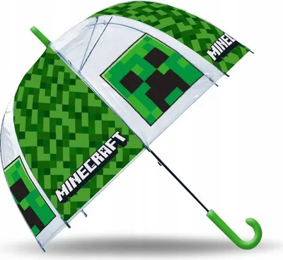 Zdjęcie produktu dla Parasol Dziecięcy Parasolka dla Dziecka Przeciwdeszczowy / Minecraft / MC00007