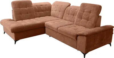 Produktbild von Robin Inspire Ecksofa Mit Schlaffunktion Bettkasten L Form Sofa Eckcouch Schlafcouch Freistehend Verstellbare Sitztiefe Rückenhöhe Neo 268 x 210 x 90 cm Links Ziegelrot
