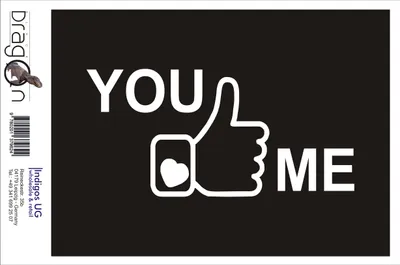 Produktbild von Aufkleber / Autoaufkleber - JDM / Die cut / Auto / OEM - You like me - 210x100mm pink - Heckscheibe / Heckscheibenaufkleber