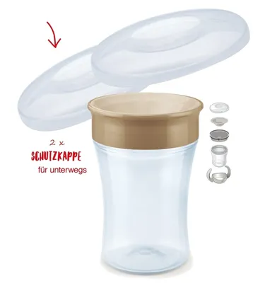 Zdjęcie produktu dla Pokrywka wymienna NUK Magic Cup 2 sztuki - pasuje do kubków EVO i Mini Magic Cup