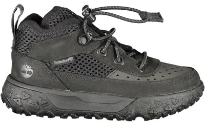 Produktbild von Uni Kinder-Sneaker Schwarz mit Kordelzug und Kontrastdetails