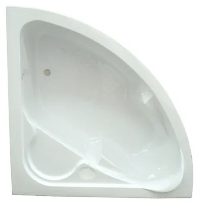 Produktbild von ONDEE ZEN – Badewanne FANY – Eckbadewanne 140 x 140 cm – ABS und 3 mm starkes, verstärktes Acryl – Weiß