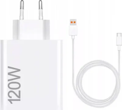 Produktbild von Xiaomi Bhr9462Eu 120W 6A Usb-A Wandladegerät Mit Usb-C Kabel - Weiß