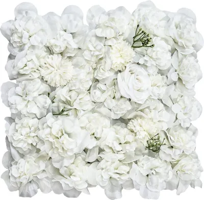 Produktbild von 3D Flower Wall Panel 24 PCS 15 x 15 inch Artificial Floral Background for Wedding