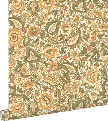 Obrázek produktu pro ESTAhome tapeta květinový vzor žlutá a zelená 50 x 900 cm