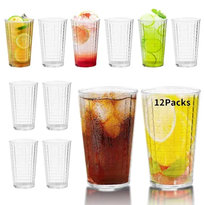 Obrázok produktu pre Sada 12 plastových pohárov na nápoje, vhodná na kempovanie a piknik