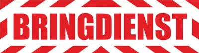 Produktbild von INDIGOS UG - Magnetschild "Briefdienst" mit Rahmen 45 x 12 cm - Magnetfolie für Auto / LKW / Truck / Baustelle / Firma