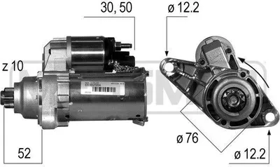 Produktbild von ERA 220530A - OE 02T 911 023 D Anlasser, Starter für A2 (8Z), Cordoba (6K), Cordoba (6L), Ibiza (6K), Ibiza (6L), Fabia I (6Y), Fox (5Z), Golf IV (1J), Golf V (1K), Polo (6V), Lupo (6E1, 6X1), New Beetle, Polo (6N), Polo (9N)