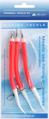 Obrázek produktu pro MIKADO MAKK RIG Boční háček Montáž na tresku Treska Barva Červená /Háček 4/0 /Počet háčků 3