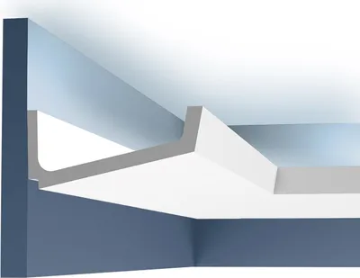 Immagine prodotto di Orac Decor C352 Luxxus Profilo per soffitto a parete Modanatura per cornici in stucco Modanatura ad angolo Per illuminazione indiretta | 2 metri