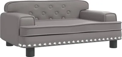 Produktbild von vidaXL Kindersofa Grau 70x45x30 cm Kunstleder