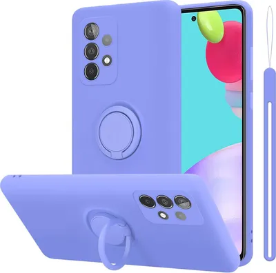 Produktbild von Cadorabo Hülle für Samsung Galaxy A52 (4G / 5G) / A52s Schutz Hülle in Lila Handyhülle TPU Etui Case Cover