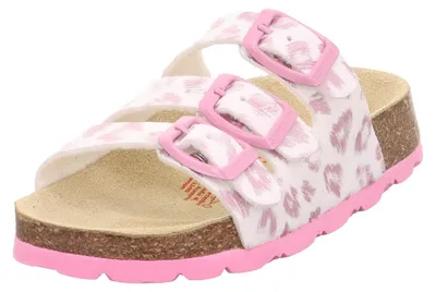 Produktbild von Superfit Mädchen FUSSBETTPANTOFFEL Weiß/Rosa 1140