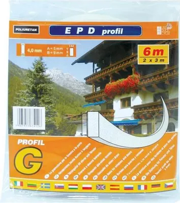 Image de Joint profilé 6 m G en mousse blanche | 63412
