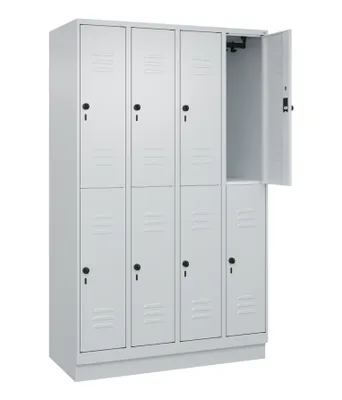 Produktbild von CP Spind Classic PLUS lichtgrau 080320-40 S10009, 8 Schließfächer 120,0 x 50,0 x 195,0 cm