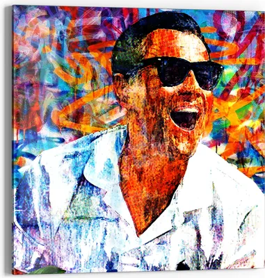 Produktbild von DEQOART Glasbild Echtglas 50x50 cm 'Börsenfreude' Wandbild Bild modern Deko