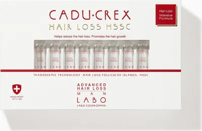 Zdjęcie produktu dla CADU-CREX Hair Loss HSSC na zaawansowane wypadanie włosów dla mężczyzn 20 szt