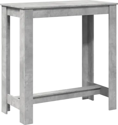 Produktbild von vidaXL Bartisch Betongrau 102x50x103,5 cm Holzwerkstoff