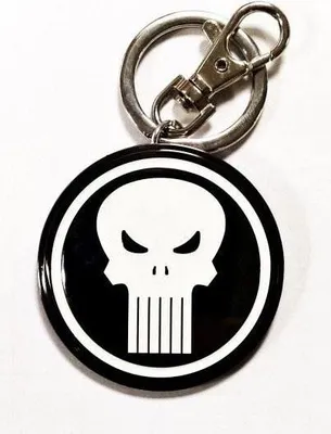 Produktbild von Marvel Comics Metall-Schlüsselanhänger Punisher Logo