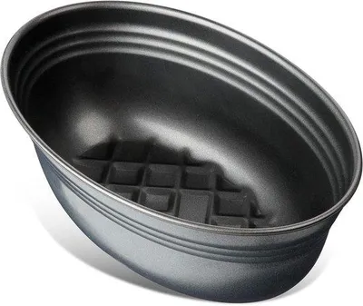 Obrázok produktu pre Oválna čierna kovová forma na pečenie s keramickým povrchom