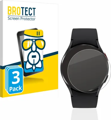 Produktbild von 3x BROTECT Schutzglas für Samsung Galaxy Watch 4 (40mm) Schutzfolie Panzer Folie Glas Display Schutz klar