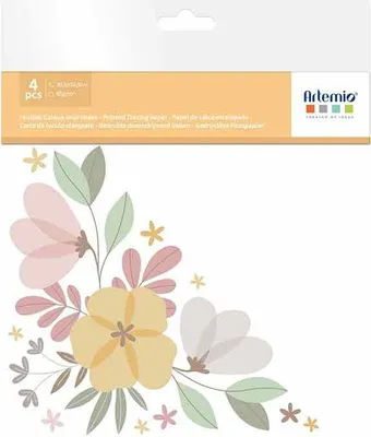 Produktbild von 4 Schichtenblätter auf meinem Weg - Große Blumen