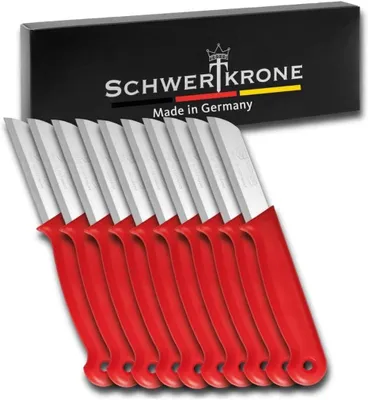 Immagine prodotto di Coltello da cucina - Set da 10 pezzi - Acciaio inossidabile - Coltello per frutta SCHWERTKRONE