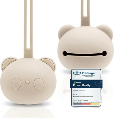 Produktbild von Schnullerbox Silikon, BPA-frei, Tragbar, Wasserdicht, Für Babys, Hygienisch, Für Mädchen und Jungen