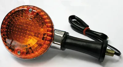 Image de HIGHSIDER Smart Style OEM adapté à Kawasaki Ampoules de clignotants Boîtier chromé / Lentille orange (pièce), Avant & Arrière