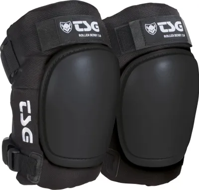 Zdjęcie produktu dla Ochraniacze na kolana TSG Roller Derby 3.0, ciemnoczarne, rozmiar XS, 710893-20-108