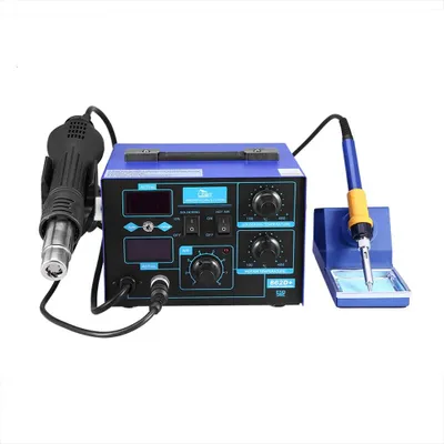 Produktbild von Lötstation Digital Entlötstation 2-in-1 Heißluft Set, LED Anzeige für Hobby, Lab