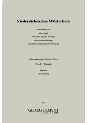 Obrázek produktu pro Niedersächsisches Wörterbuch