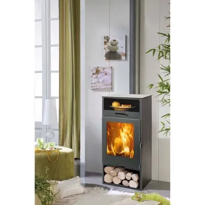 Produktbild von Holzofen - PANADERO - Nijar Ecodesign - 6,3 kW - Holzscheite 40 cm