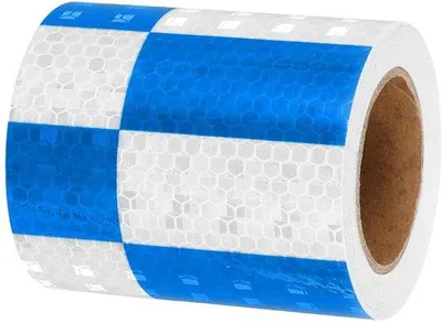 Image de Bande de sécurité réfléchissante pour étiquettes, haute visibilité, autocollante, 7,6 cm x 40,5 m, étiquette de sécurité.