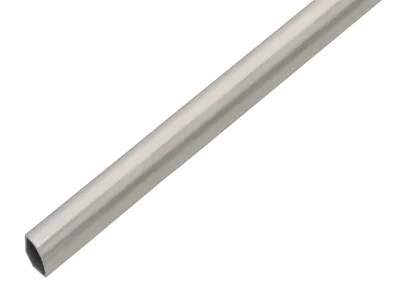 Produktbild von Alberts Vierteilkreisprofil | Kunststoff | Edelstahloptik | 1000 mm x 15 mm x 1,2 mm