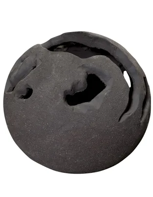 Produktbild von Rasteli Dekoration Globus-Kugel-Teelichthalter Braun-Schwarz D 32,5cm H 32,5cm