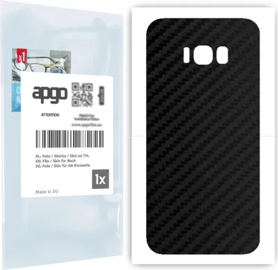 Produktbild von apgo Rückseite Schutzfolie für Samsung Galaxy S8+ -  Hinten Schutzfolie Carbon, Rückseite Folie schützt vor Kratzern und Fingerabdrücken