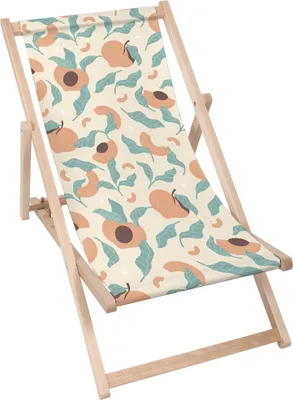 Produktbild von Dreamroots Liegestuhl klappbar Holz, Buchenholz bis zu 130 kg, Sonnenliege klappbar mit 3-stufiger Neigungsregulierung der Rückenlehne, Drawn Peach