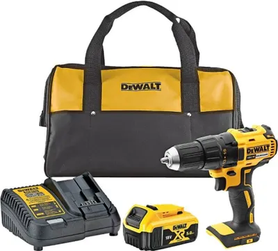 Produktbild von DeWalt DCD777P1-QW Akku-Bohrschrauber (bürstenlos), 18 V, 1x 5Ah 18 Volt XR Akku, Tragetasche