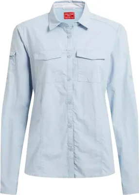 Produktbild von Craghoppers Nosilife Adventure Iii Langarmhemd Blau 42 Frau Blau 42