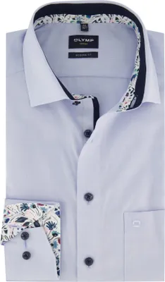 Produktbild von Olymp Baumwollhemd hellblau modern fit