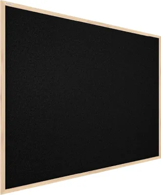 Immagine prodotto di Bacheca in sughero nero (cornice in legno) 60x40 cm