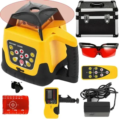 Image de Niveleuses laser, autonivellement automatique, portée de 500 mètres, faisceau rouge