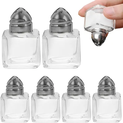Produktbild von Mini Salzstreuer Set, 6-teilig, 4,5 x 3 cm, für Camping und unterwegs