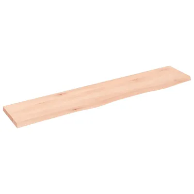 Obrázek produktu pro Nástěnná police 100 x 20 x 2 cm neošetřené masivní dubové dřevo