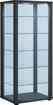 Immagine prodotto di Vetrina in piedi | Vetro con vetro di sicurezza ESG | Dimensioni ca. H. 115 x W. 50 x D. 38 cm | Vetro espositore per stand | Moderno e salvaspazio | Espositore in vetro – Kavisa L