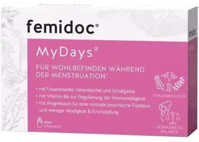 Obrázek produktu pro Femidoc Mydays for Menstruation Capsules 20 kapslí