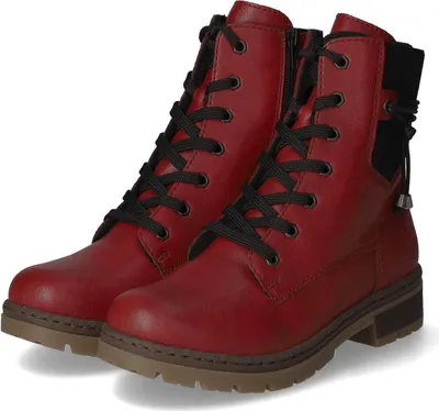 Produktbild von Rieker Damen Schnürstiefeletten Rot Synthetik Größe: 39