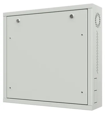 Produktbild von Lanview RWSLMWH1-NS, Wandmontiertes Regal, 2U, 50 kg, Sperrschloss, 9,7 kg, Weiß